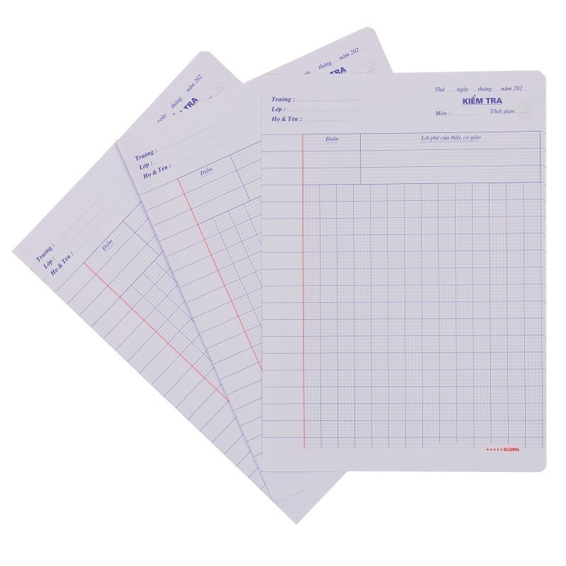 Dual sheet test paper 15 sheets KLONG A4 70GSM for elementary school ...
