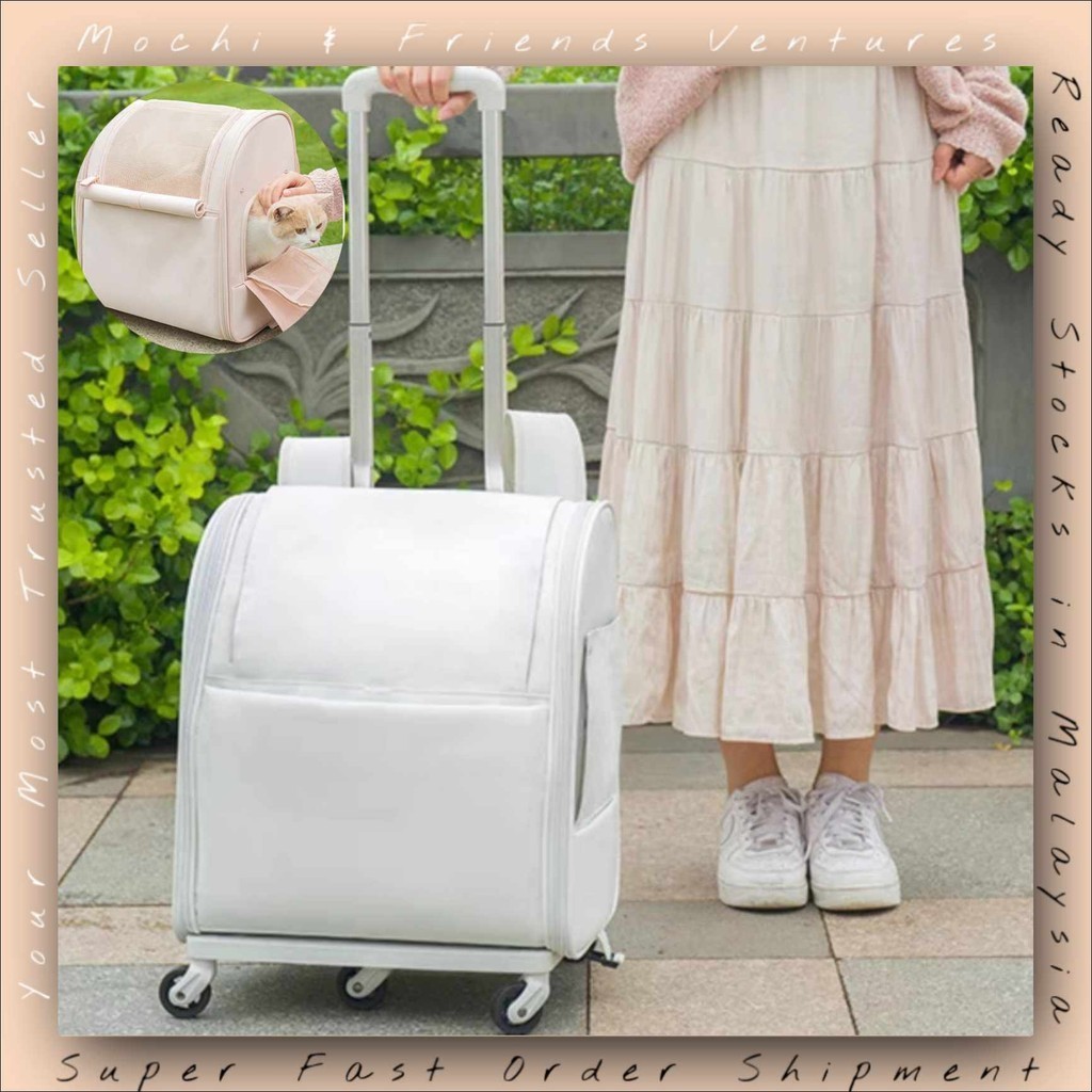 MNF Pet Trolley Korean Classy Pet Stroller Backpack Detachable