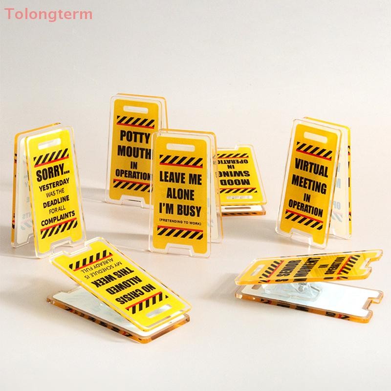 Tolongterm> Acrylic Desk Sign 
