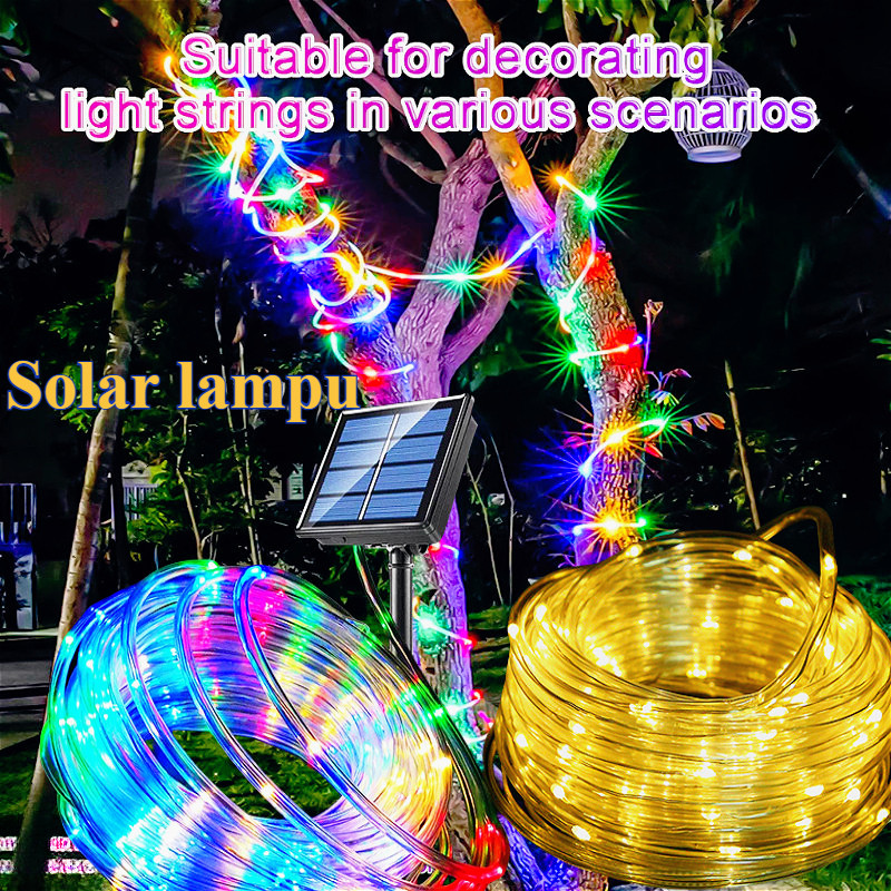 Hari Raya Outdoor Solar Tube Rope Led Light Solar Lampu Raya Garden ...