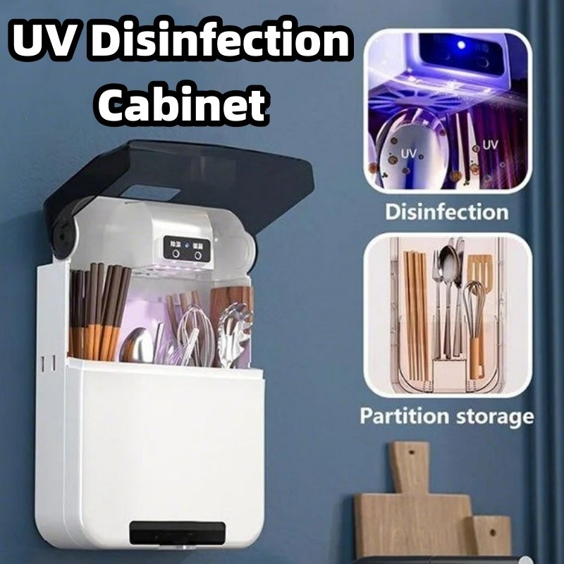 UV Disinfection Cabinet Kitchen Wall-mounted Fork Disinfection ...