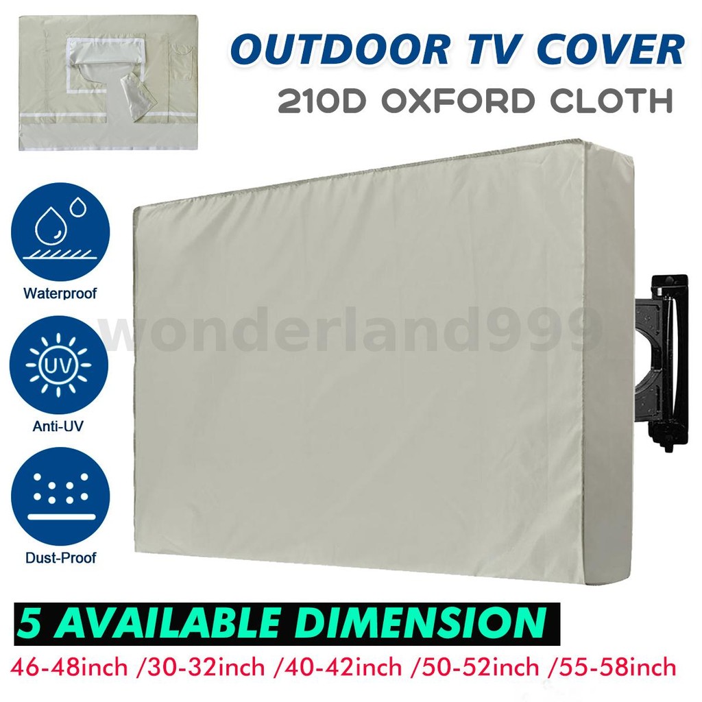 thumbnail image 2 of Aazon.co: 40-43 Inch Weatherproof Outdoor TV Cover With LED Backlight, Clear Dust-Proof 2 of 13