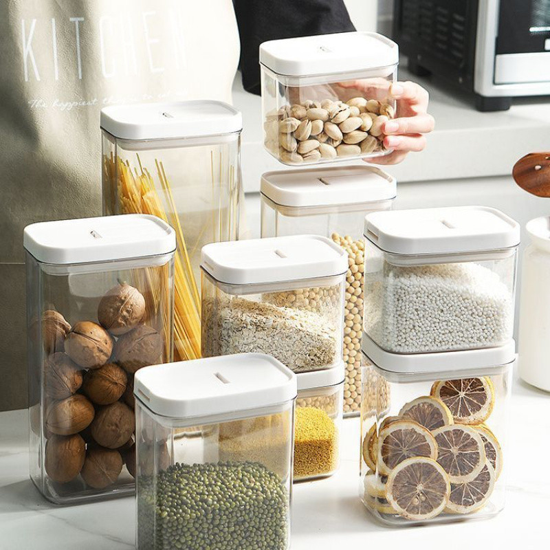 [Ready Stock] Whole Grain Storage Tank, Plastic Sealed Tank, Kitchen ...
