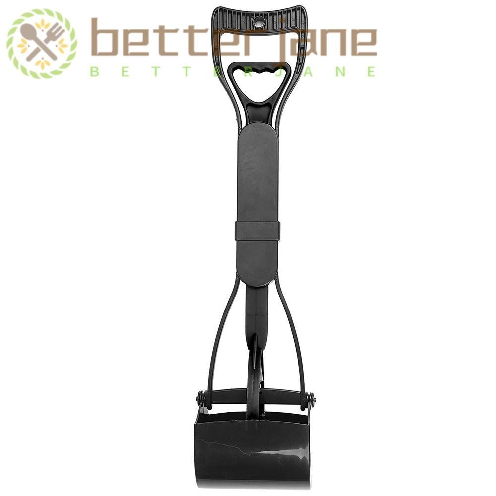 BETTER-JANE Poo Remover Picker, Long handle Black Dirt Pickup, Durable ...