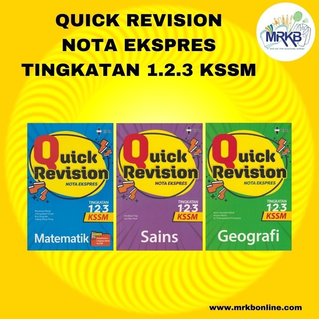 QUICK REVISION NOTA EKSPRES TINGKATAN 1.2.3 KSSM | Shopee Malaysia