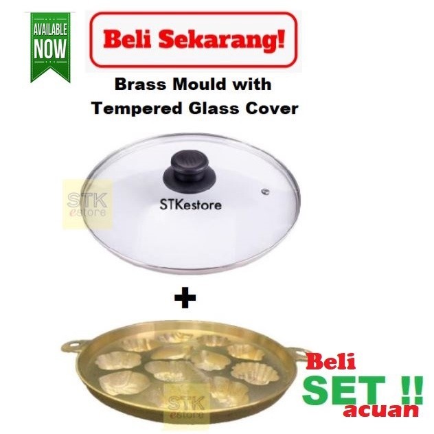 Acuan Set Tembaga Tebal / Acuan Tembaga Kuih Bahulu / Kuih Cara / Kuih ...