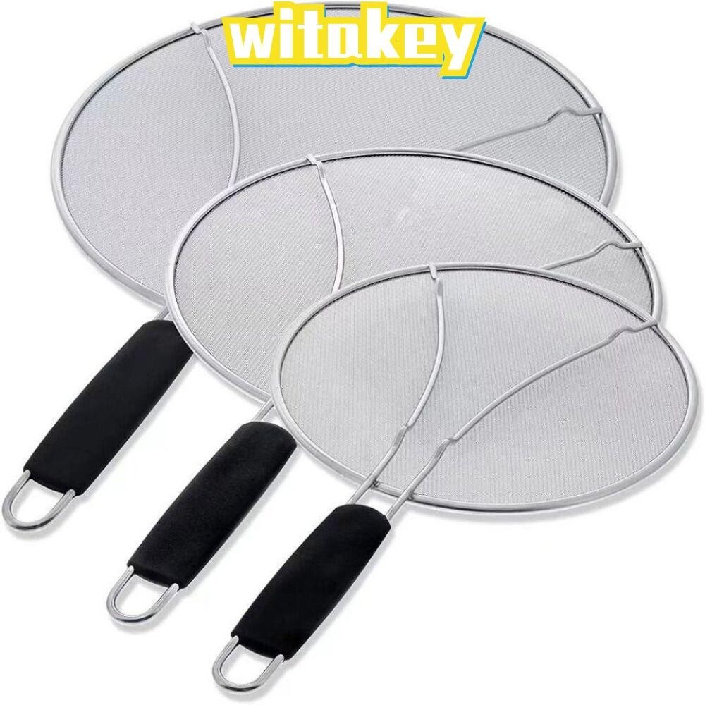 Grease Splatter Screen, Cooking Frying Stainless Steel Splash Cover ...