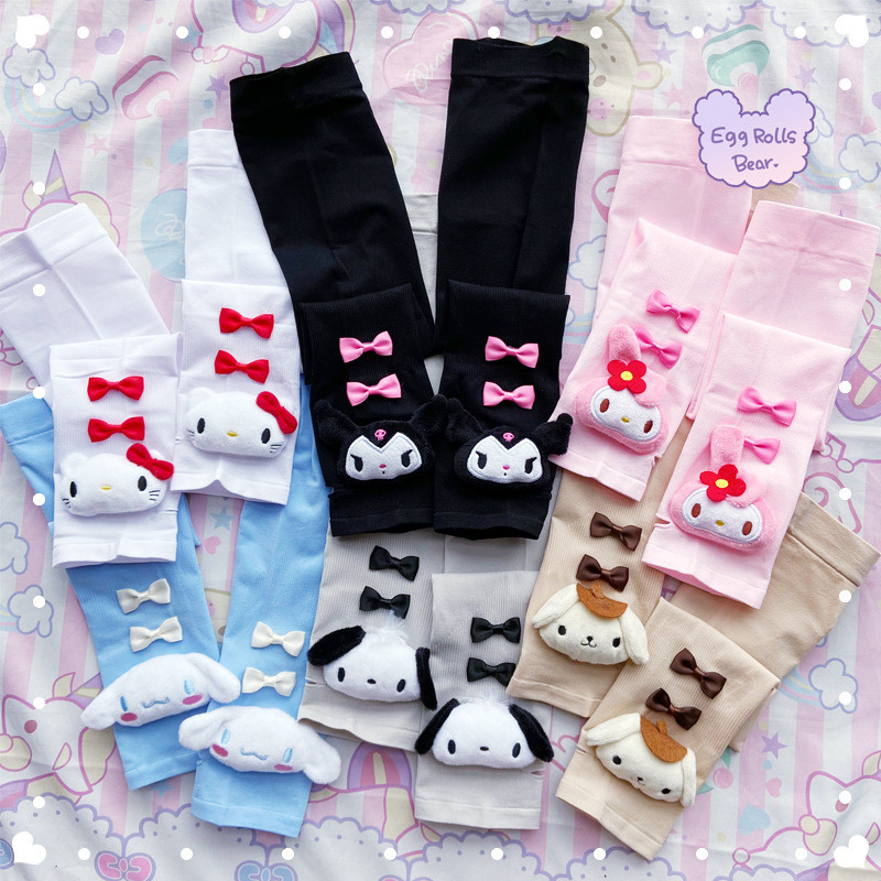 Kawaii Sanrios Cinnamonroll Kuromi My Melody Cartoon Arm Guard Sleeve ...