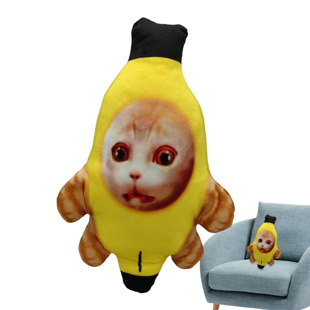 Banana Cat Plushies Crying Banana Cat Plush Cute Sad Banana Cat ...