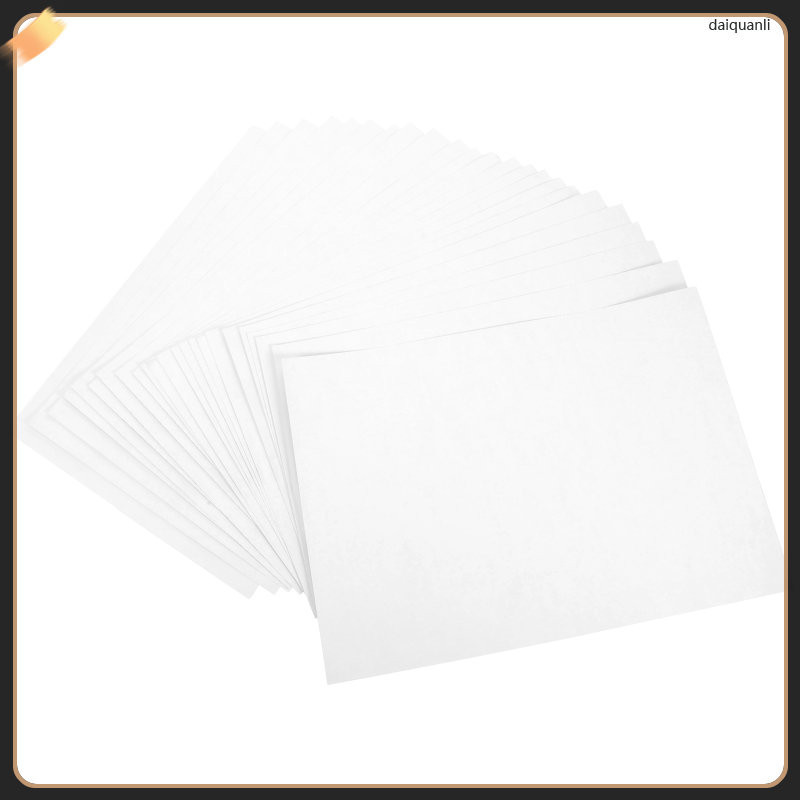 100 Sheets Self-adhesive Printing Paper Blank Sticker Printable Typing Papers daiquanli | Shopee ...