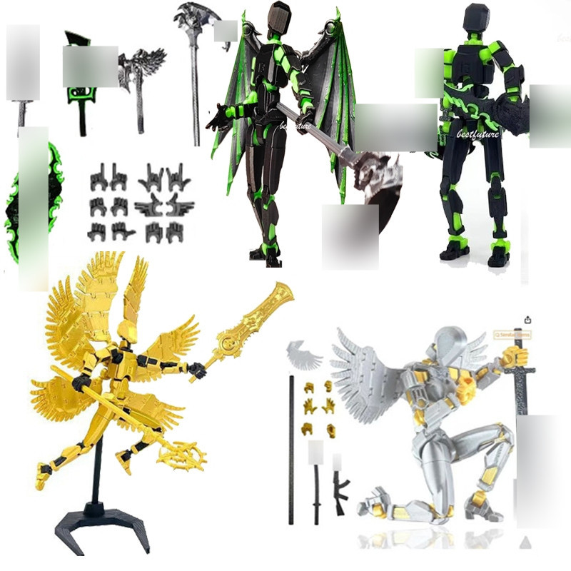 Dummy 13 Action Figure Lucky 13 Joint Movable 3d Printer T13 Action Figure Illidan Stormrage