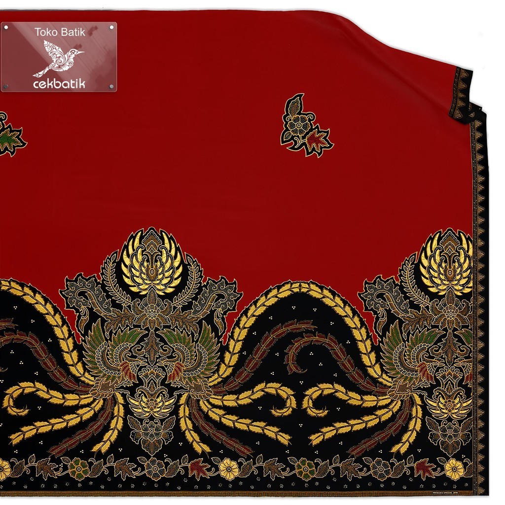 Batik Fabric - Special Modern Javanese Garuda Bird Motif, Longer Size ...