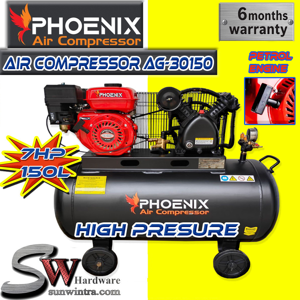 PHOENIX 7HP/150L AIR COMPRESSOR PETROL ENGINE AG-30150 | Shopee Malaysia
