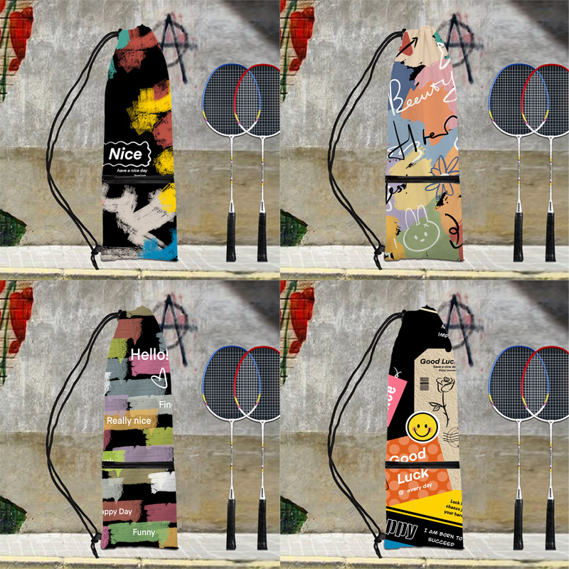 Graffiti Printed Badminton Racket Bag Unique Original Outdoor Sports ...