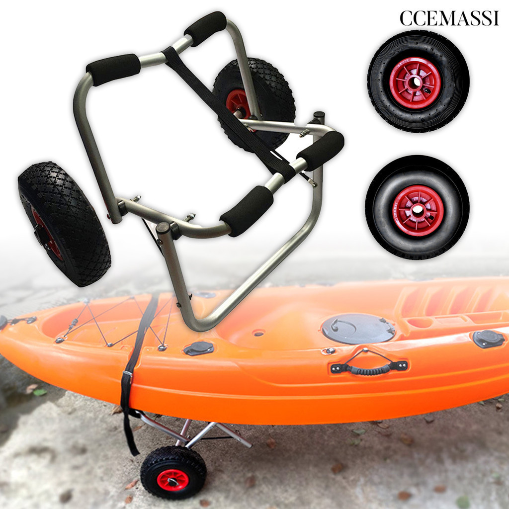[CC]TYPT03 10-inch Folding Inflatable Wheel Kayak Trailer Trolley for ...