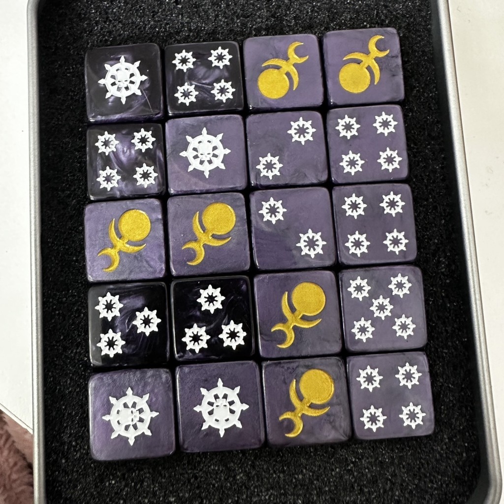 Spot # dadu Warhammer 40k Gene Thief ice Warhammer dadu 20 pcs tali ...