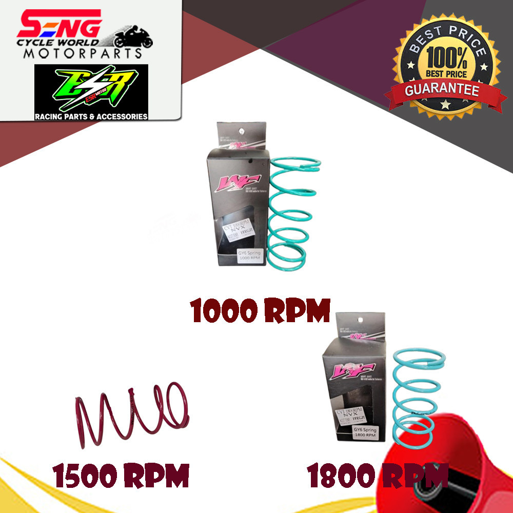RACING TORQUE SPRING NVX NMAX (1000,1500,1800 RPM ) - WF ESR | Shopee ...