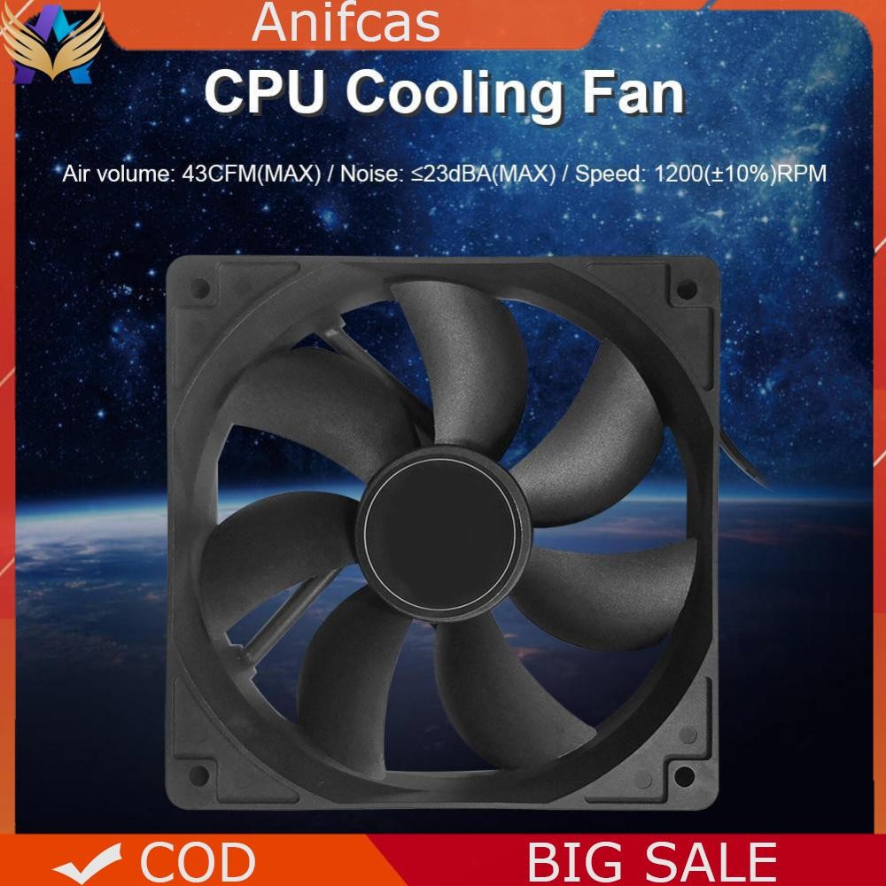 120mm 4 Pin PC Computer Case Cooling CPU Cooler Fan DC 12V Silent ...