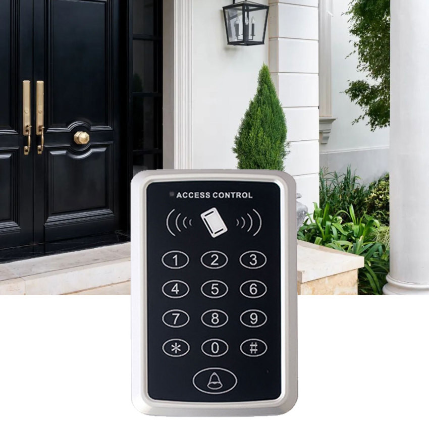 125KHz RFID Access Control Keypad EM Card Reader Support 1000 Users ...