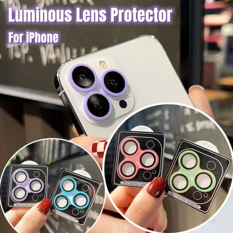 One-click Fast installation Night Light Lens Protector For iPhone 11 12 ...