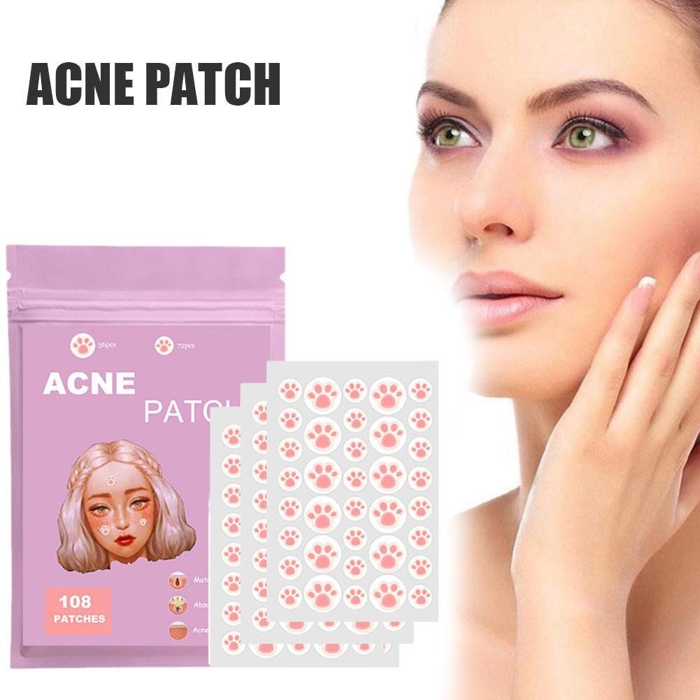 Cute Pink Cat Paw Acne Patches Waterproof Beauty Sticker G3H6 | Shopee ...
