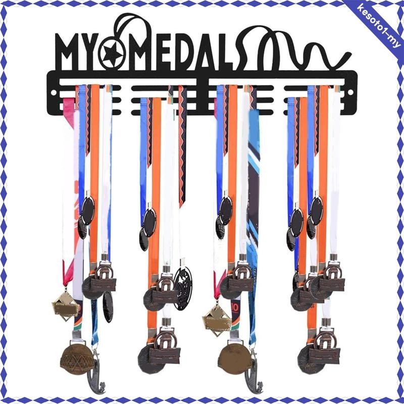 [KesotoafMY] Medals Display Rack Sturdy Shelf Sports Medals Display ...