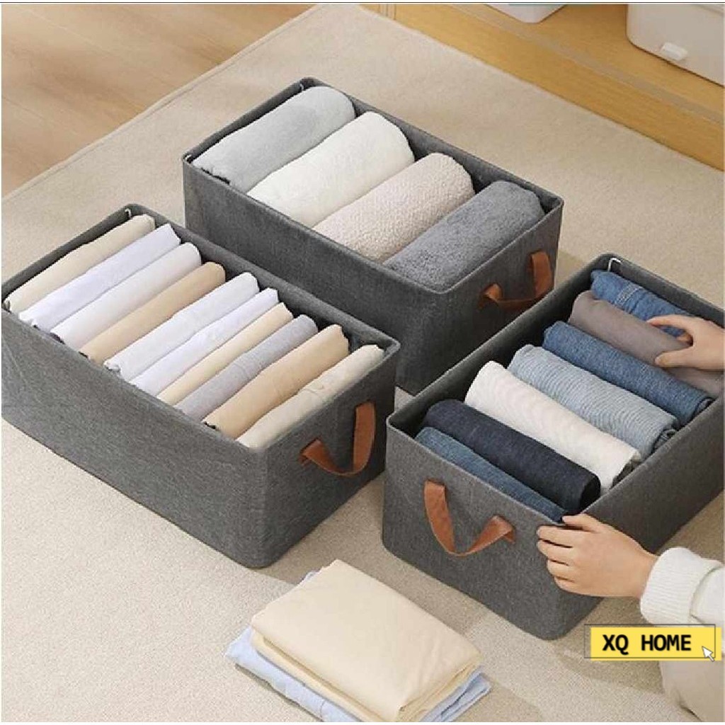 26L Foldable Clothing Storage Box Cationic Steel Shelf Foldable Storage ...