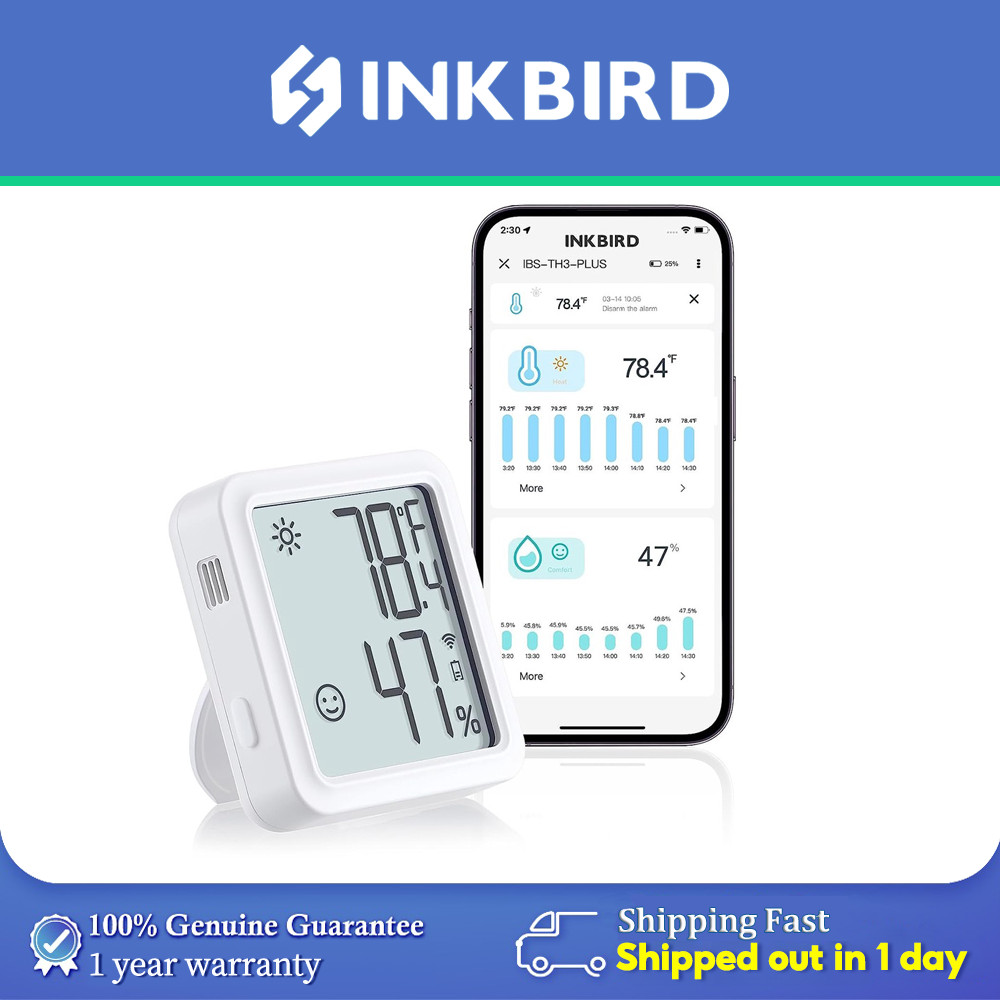 Termo-igrometro wireless Sensore di temperatura e umidità IBS-TH3
