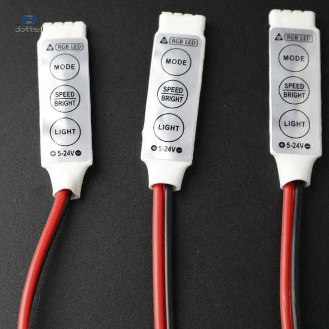 Clearance price!! Mini 3 Keys RGB Color Controller Brightness Dimmer ...