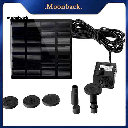 Moon Solar Power Panel Water Pump Garden Brushless Pond Fountain Pool ...