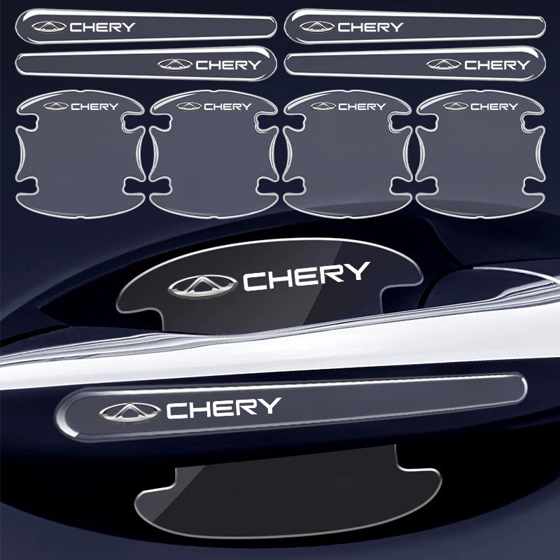 4/8Pcs Chery Car Door Handle Protection Transparent Invisible Car Door ...