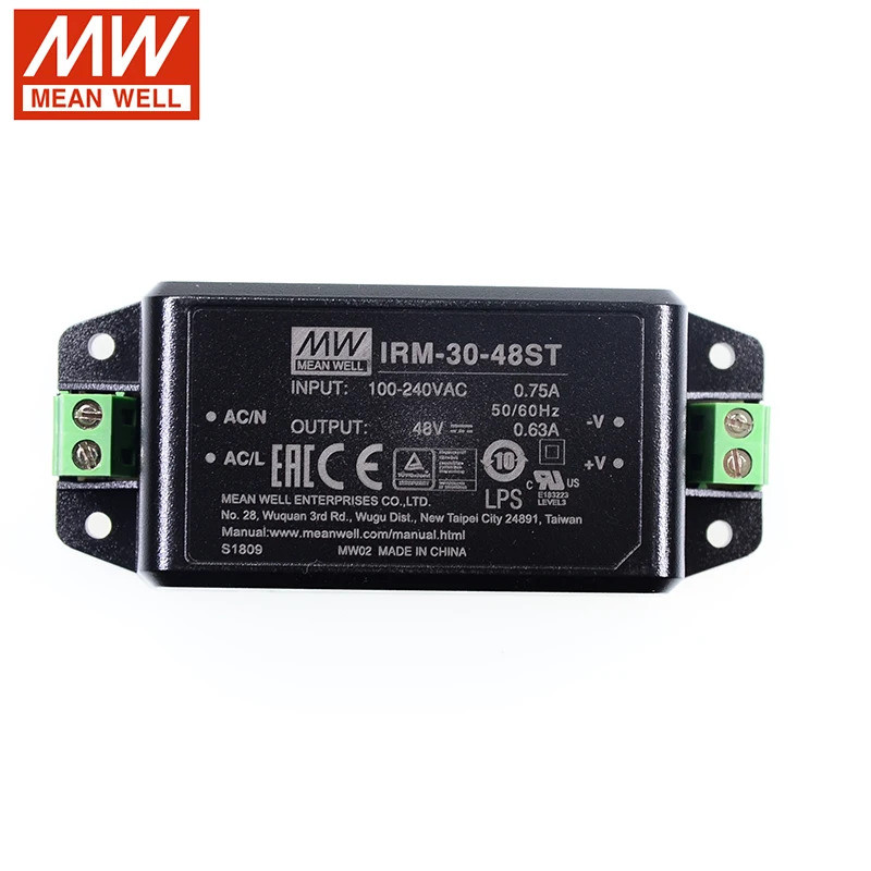 MEAN WELL IRM-30-48ST 30W Screw Terminal Encapsulated Power Module 110V ...