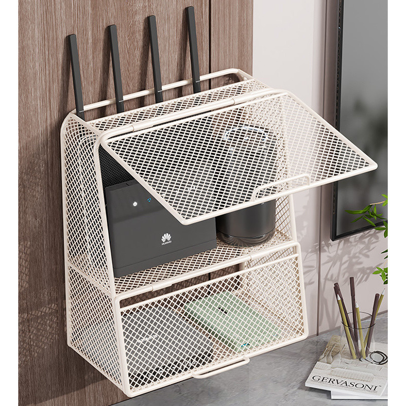 Router Storage Box Light Cat Wireless wifi Set-Top Box Shelf Wire ...