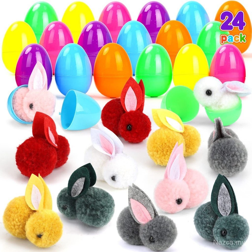 Upgraded Easter Plush Rabbit, 10pcs Surprise Egg Gift, Easter Basket ...