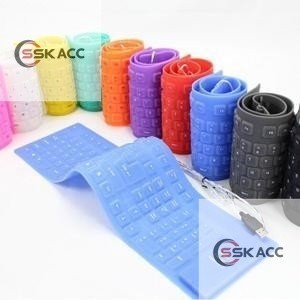 Flexible Usb Keyboard Foldable Elastic and Waterproof SSKACC-COMPUTER ...