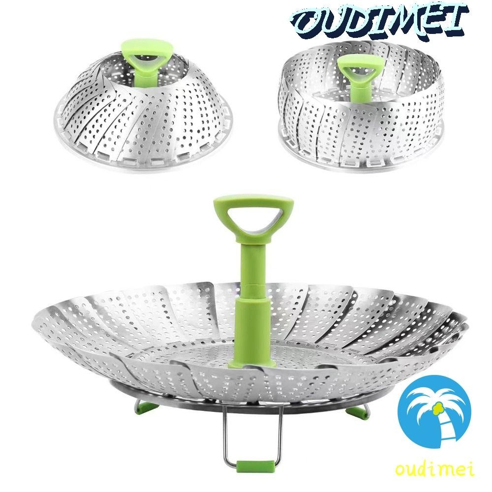 OUDIMEI Lotus Steaming Tray, Stainless Steel Mesh Cookware Folding ...