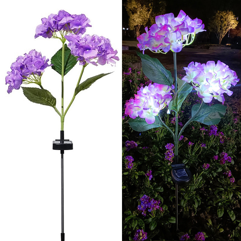 Solar Flower Rose Lily Lights for Garden Wedding Decorations | Shopee