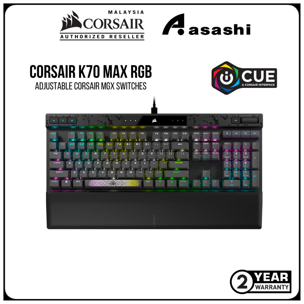 Corsair K70 MAX RGB Mechanical Gaming Keyboard [Full Size
