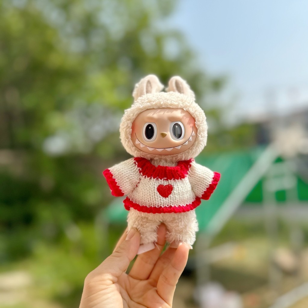 Lahomia 17cm Labubu Macaron baby sweater pants suit keychain wear for cute Shopee Malaysia