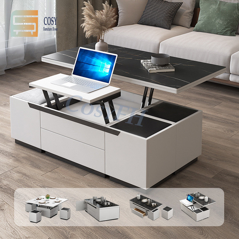 Cosyfh Multifunctional Coffee Table Dining Table Dual-Use Lifting ...