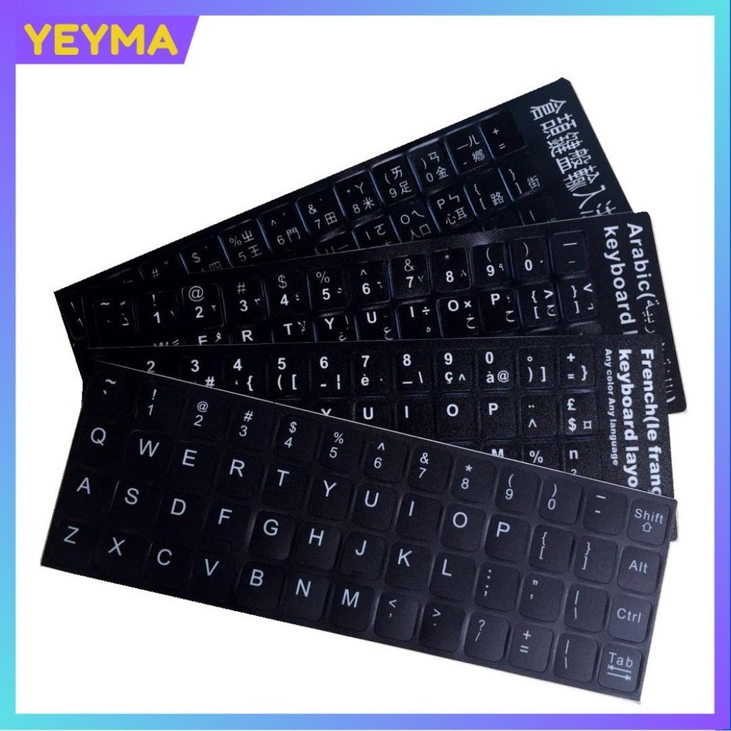 YEYMA - Arabic keyboard sticker jawi keyboard, PVC Waterproof&Dustproof ...