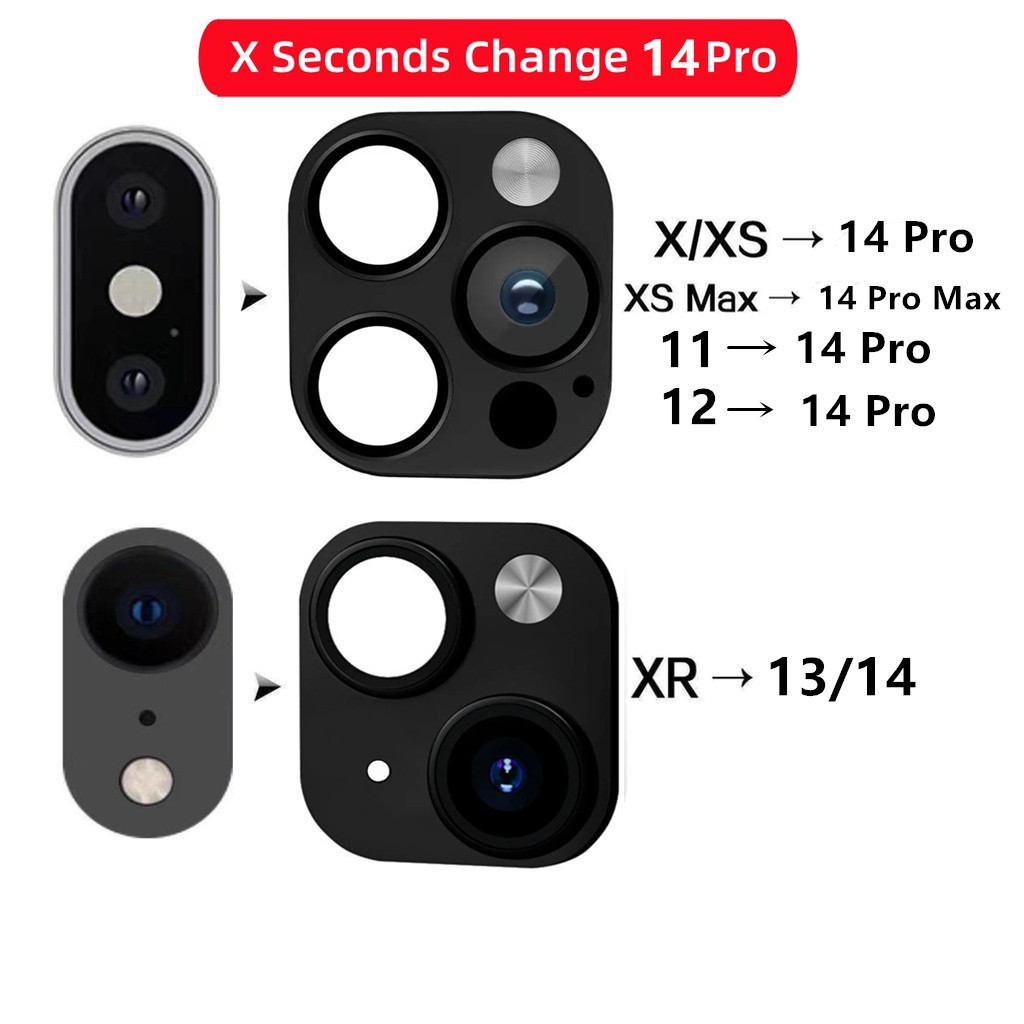 New Upgrade Fake Camera Lens Seconds Change For iPhone XR X XS MAX to ...