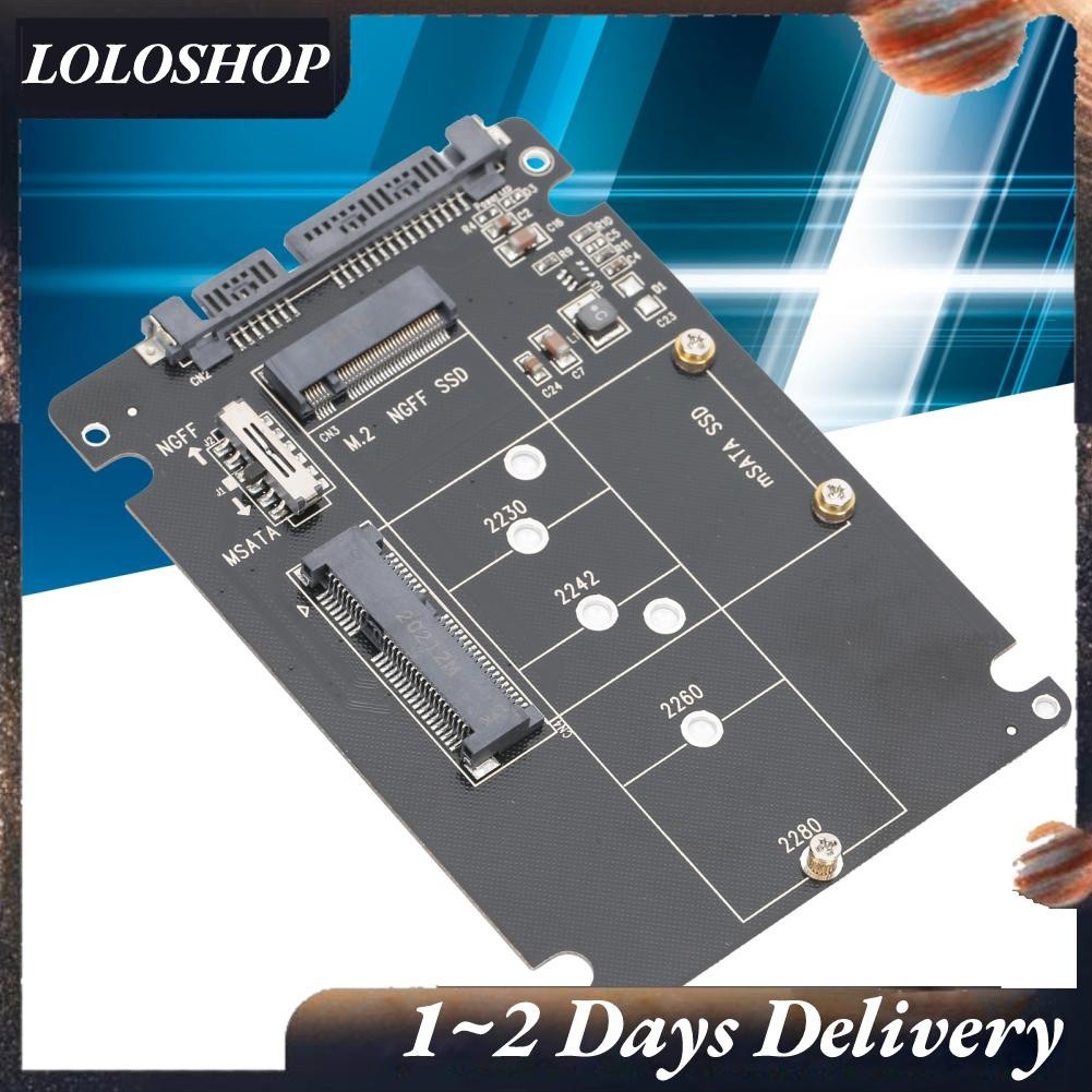 Loloshop M.2 NGFF/MSATA To 3.0 Adapter SSD Converter Reader Board ...