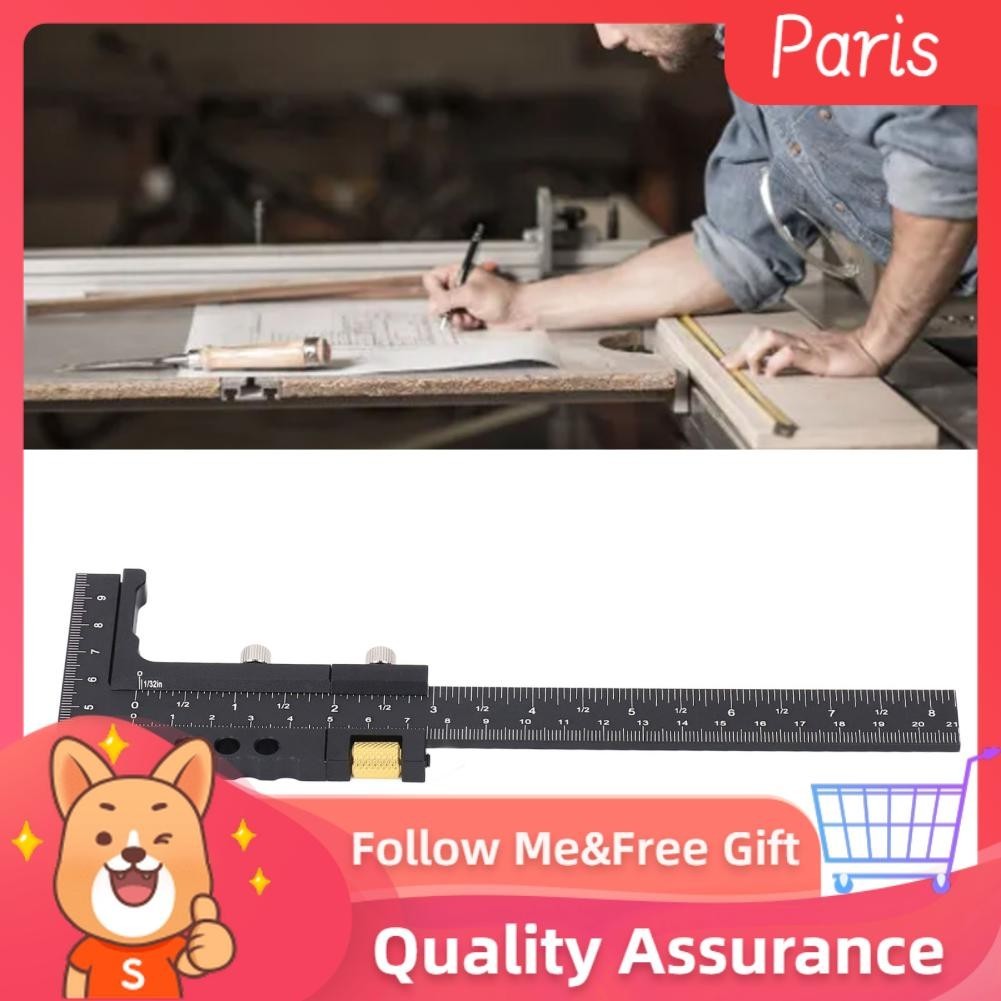 Superparis Woodworking T Type Marking Line Ruler Accurate Scriber ...