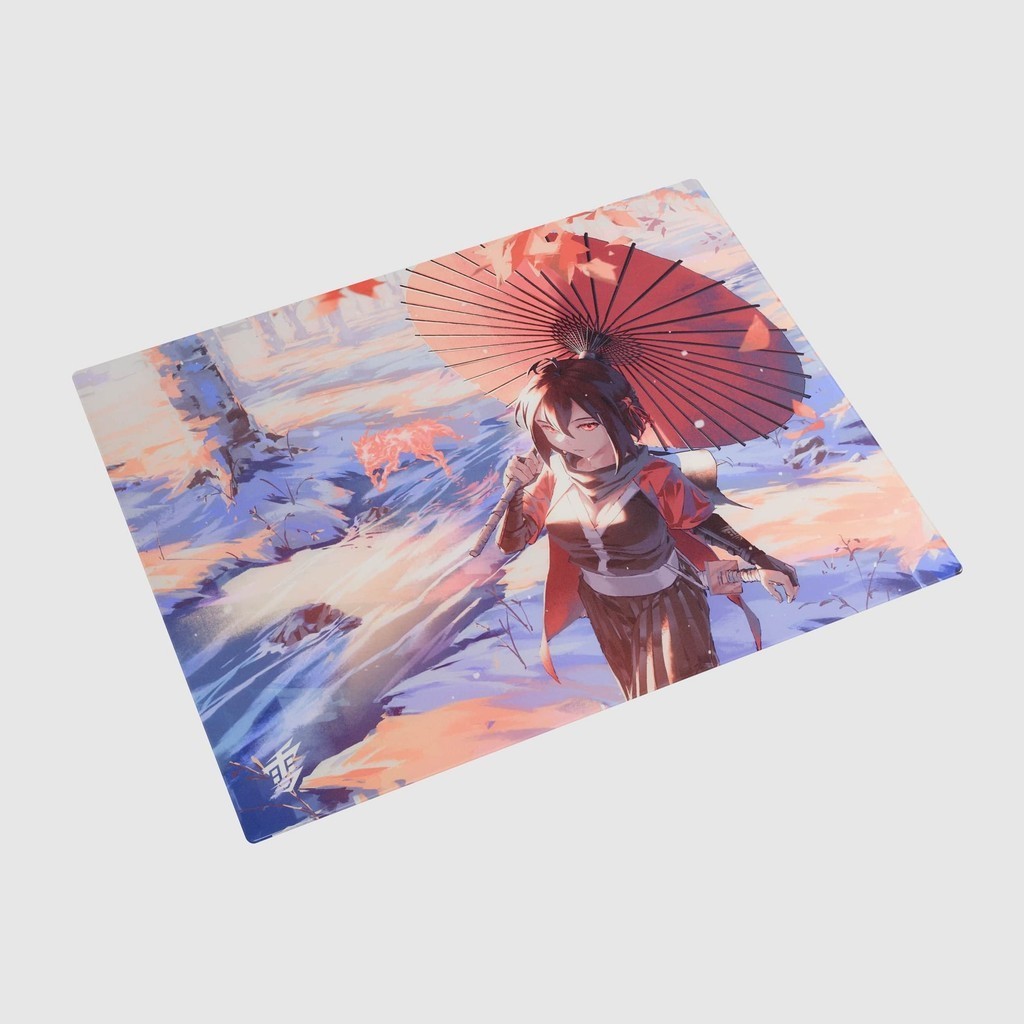 Yuki Aim Katana/Kitsune Glass Mousepad - Limited Edition | Shopee