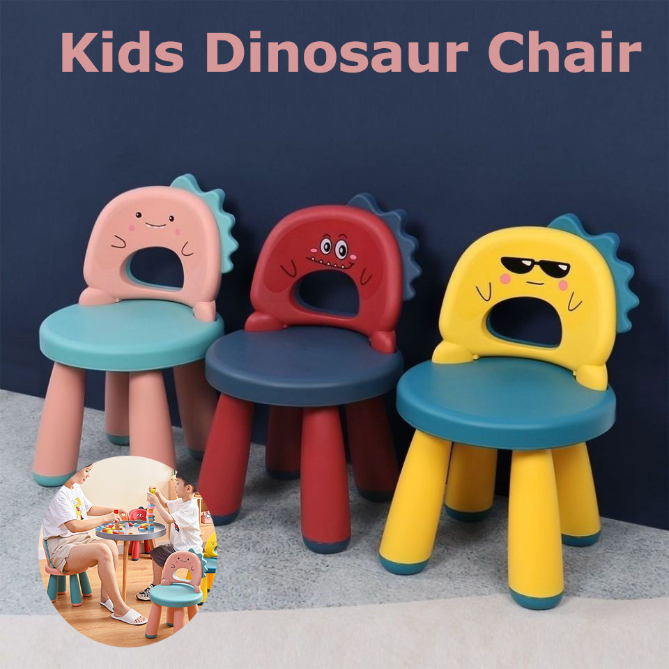Kids Dinosaur Chair Anti Slip Seat Kids Dining Chair Lightweight ...
