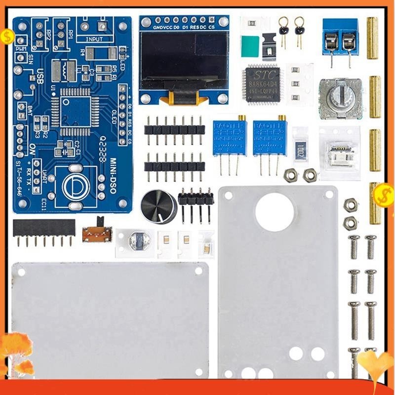 DIY Mini Digital Oscilloscope Electronic Kit STC8K8A MCU with 0.96 Inch ...