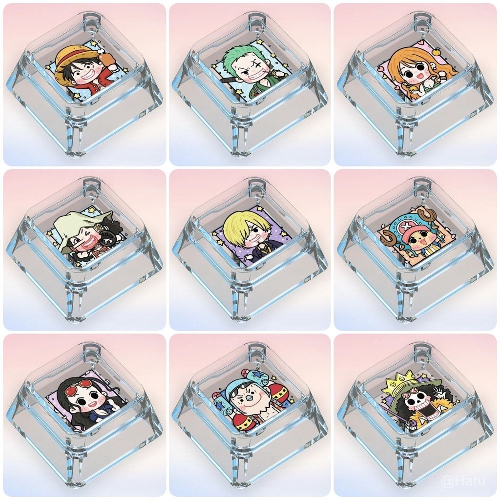 One Piece Luffy Nami Mechanical Keyboard Keycap Single Trendy Play ...
