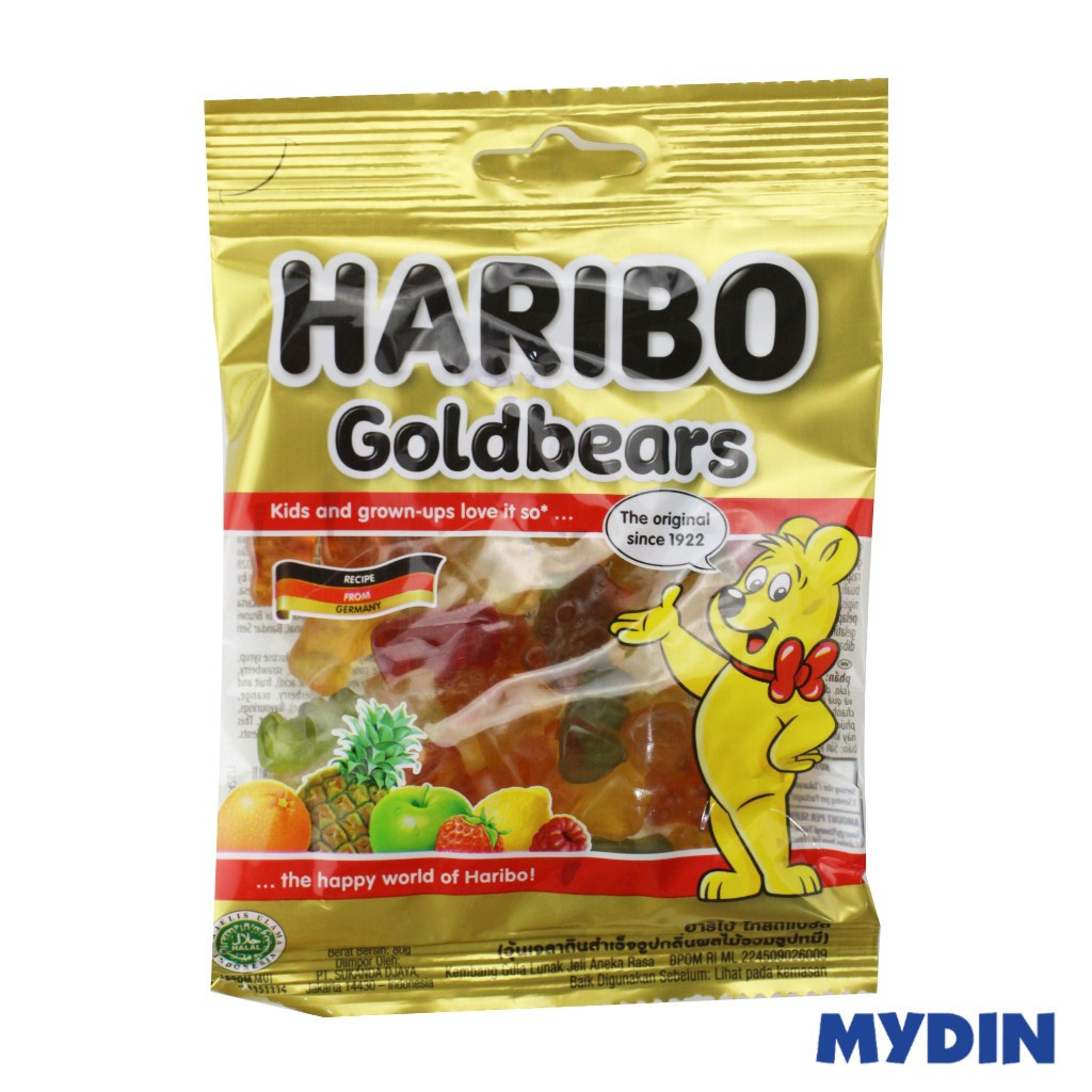 Haribo Jelly Candy Gold Bear (80g) | Shopee Malaysia