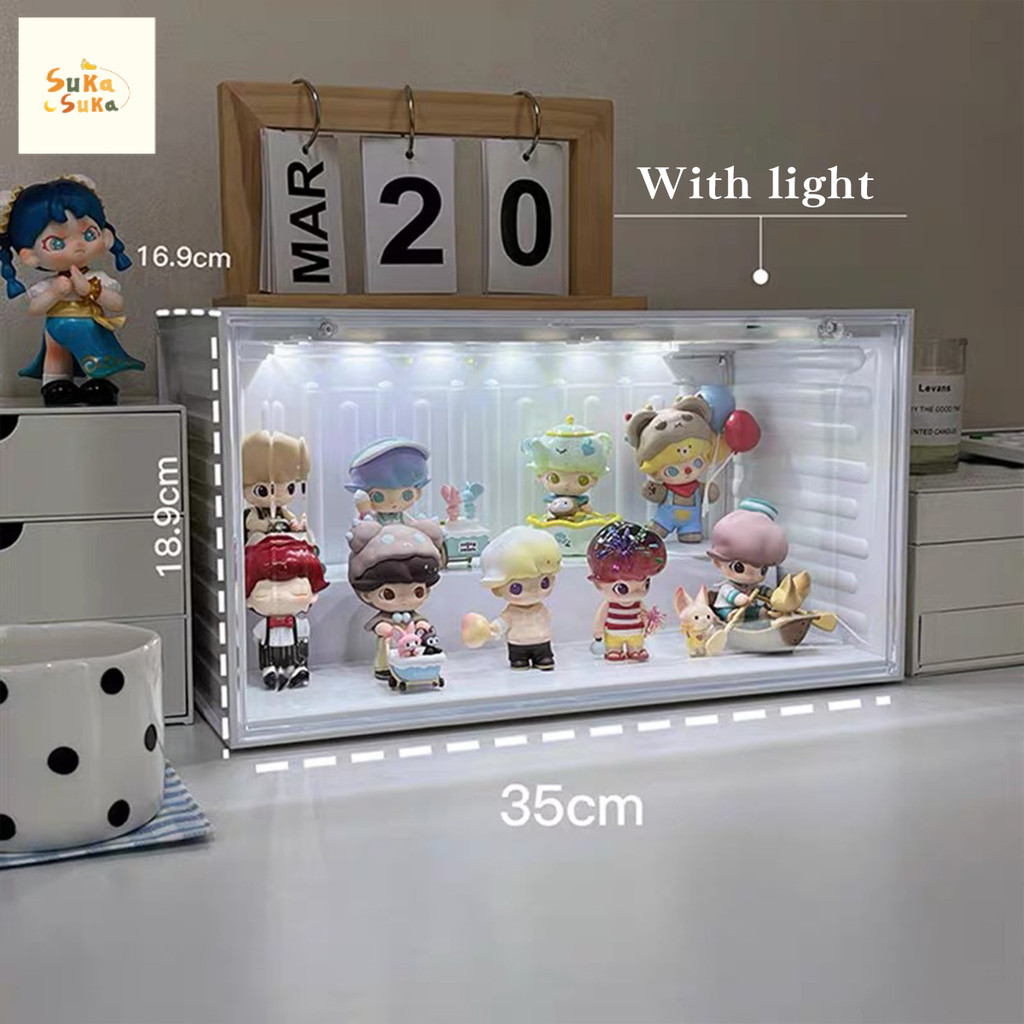 Stackable Transparent Storage Blind Box Doll Figure Container With ...
